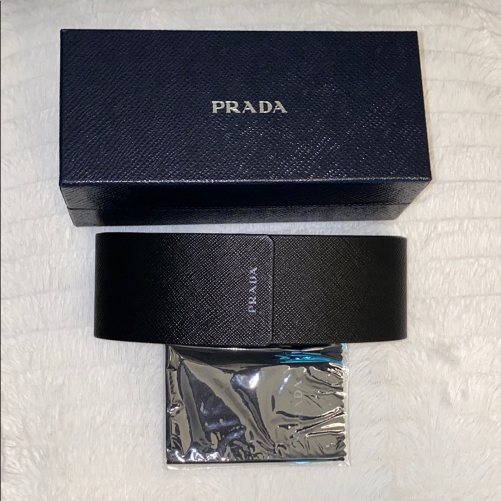 Black PRADA Glasses Case with Box